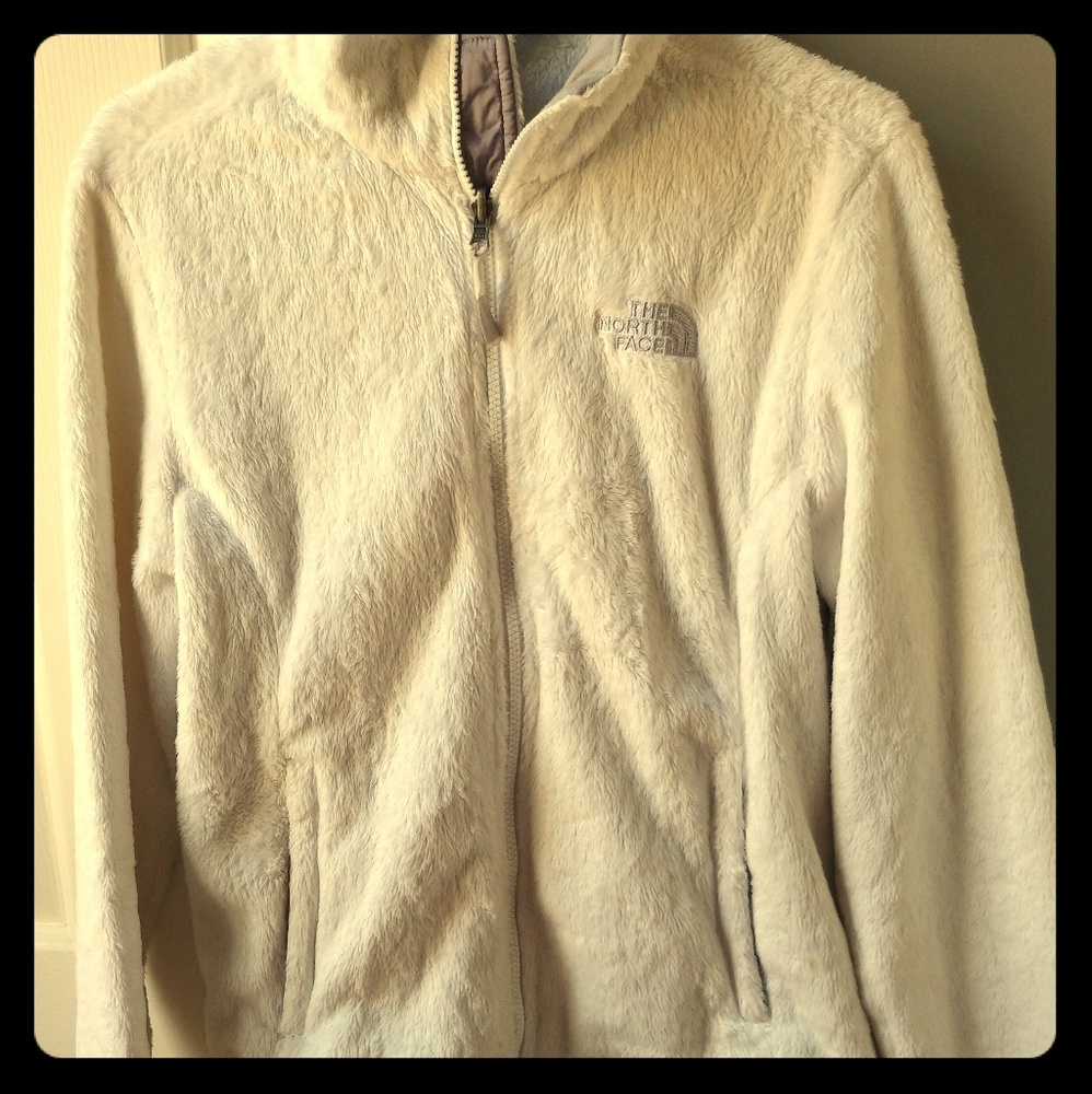 Northface white zip
